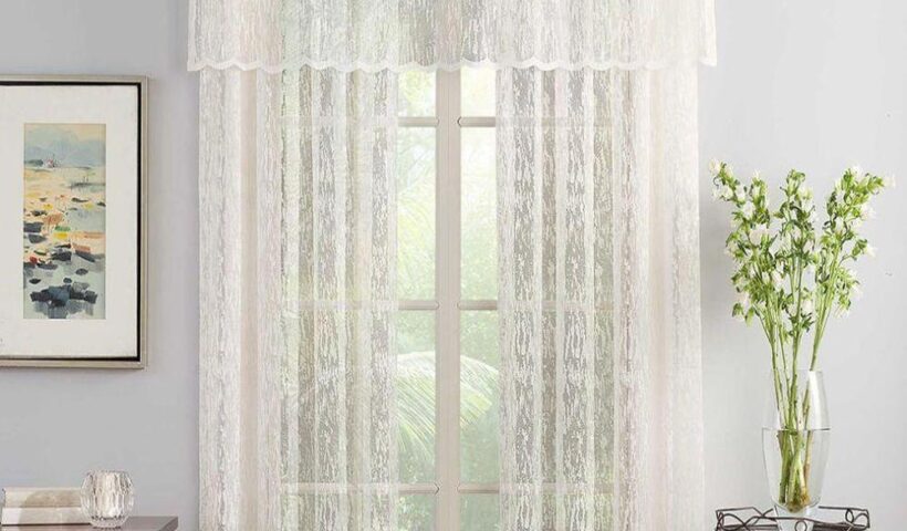 Why do people think lace curtains as a beautiful option for their windows