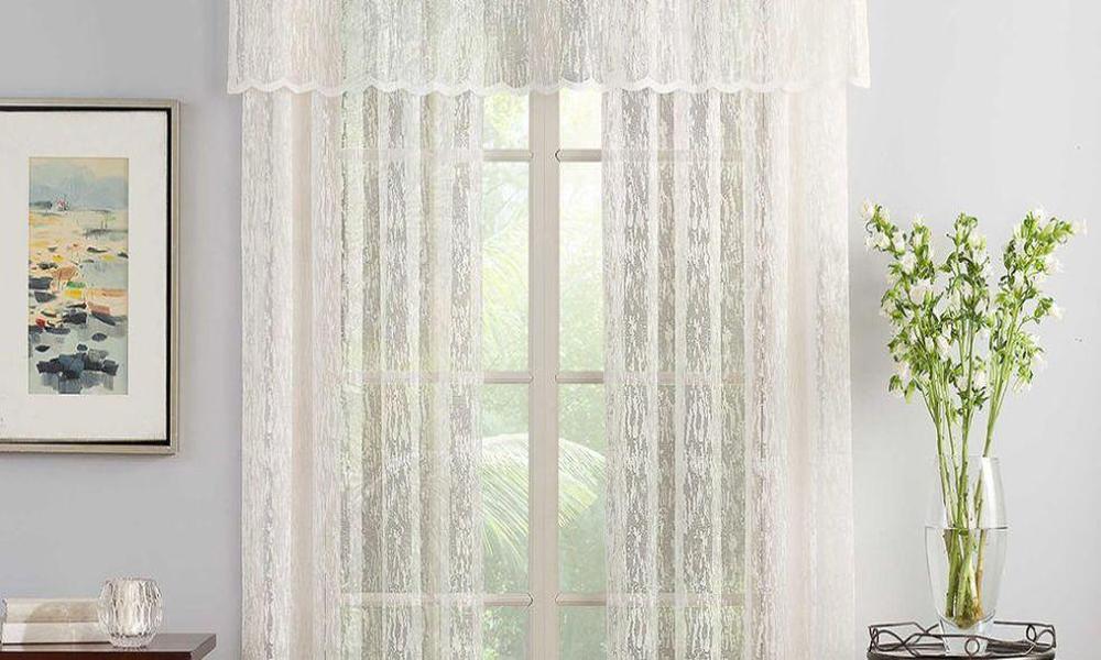 Why do people think lace curtains as a beautiful option for their windows
